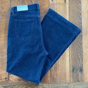 LOFT Wide Leg Dark Jeans